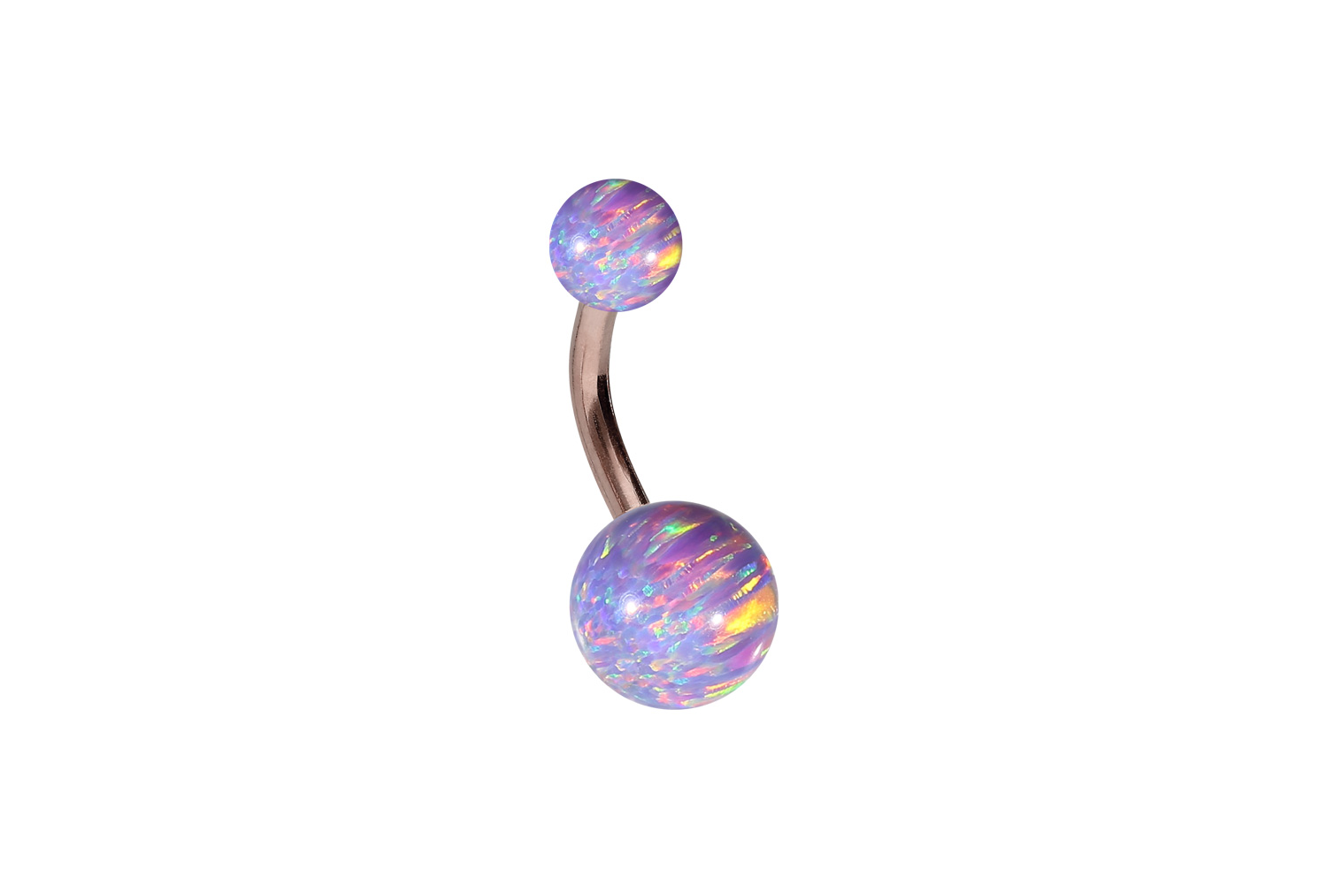 Chirurgenstahl Bananabell Piercing SYNTHETISCHE OPALE
